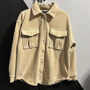 Forever 21 Tan/Beige Corduroy Shacket Women's Size S